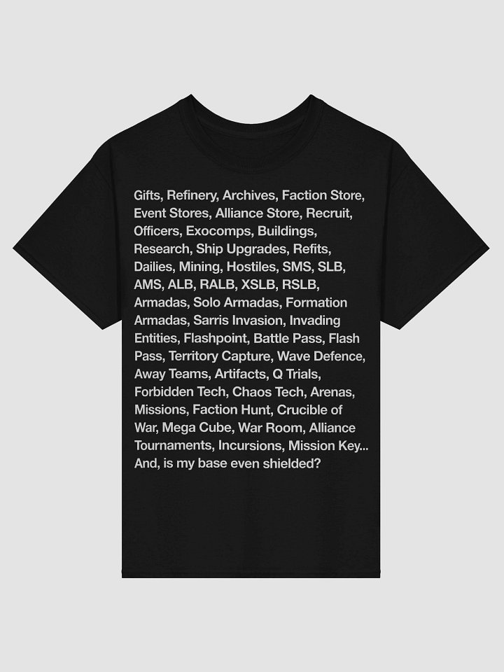 STFC List Shirt White text product image (1)