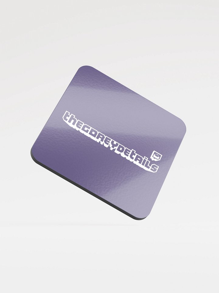 TTV White - Glossed Cork Coaster product image (1)
