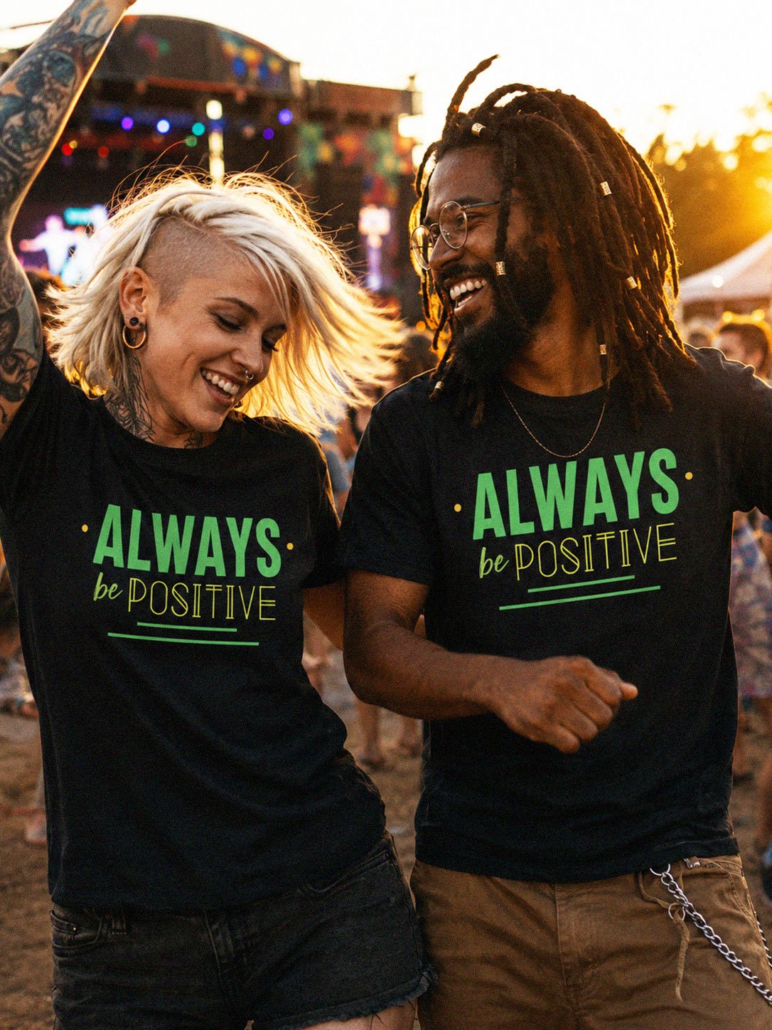 Always Be Positive T-Shirt | Motivational Graphic Tee product image (1)