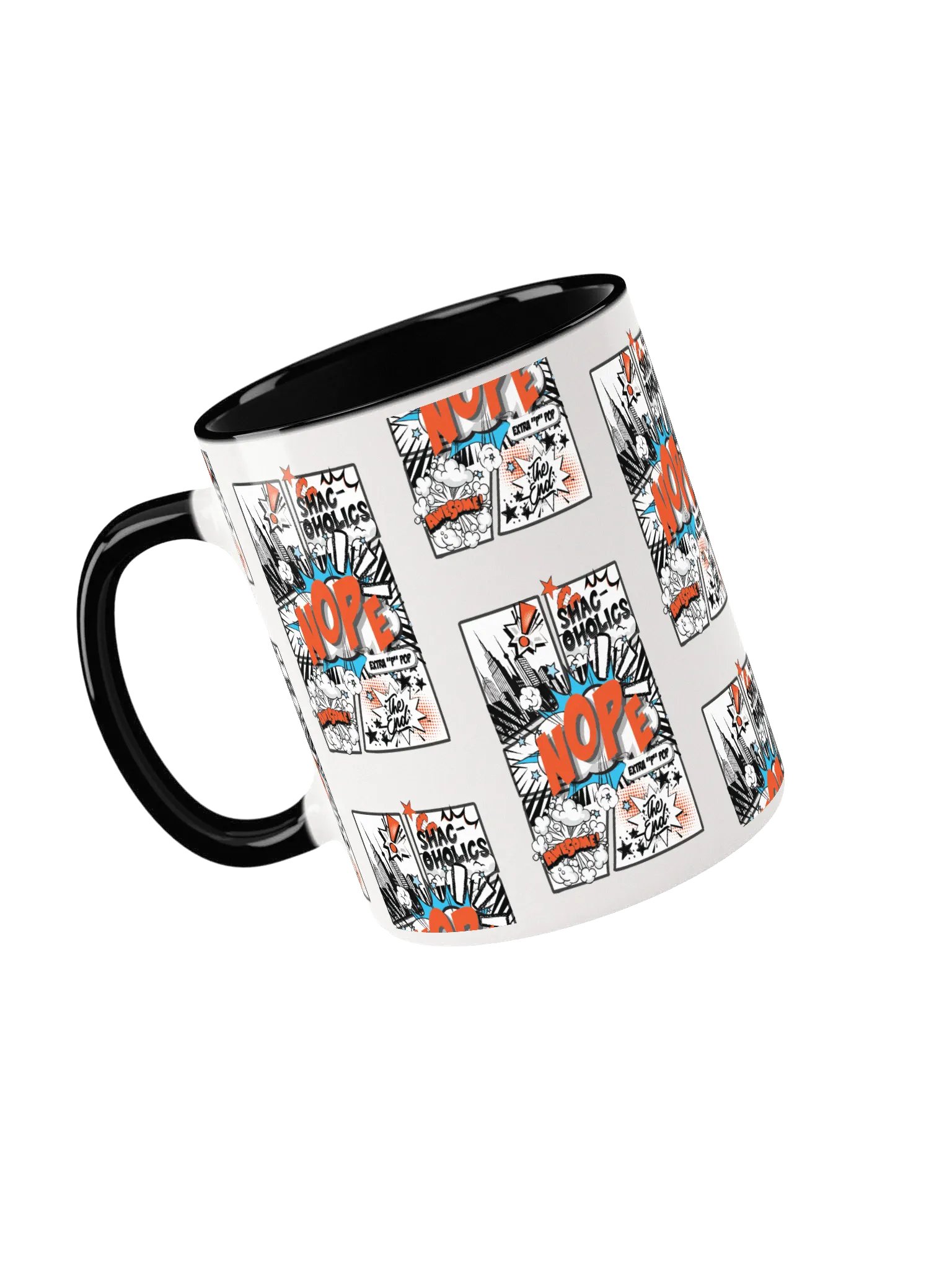 Shac-oholics Comic Blast Mug - Orange 