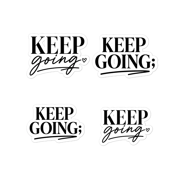 Keep Going Die-Cut Sticker product image (1)