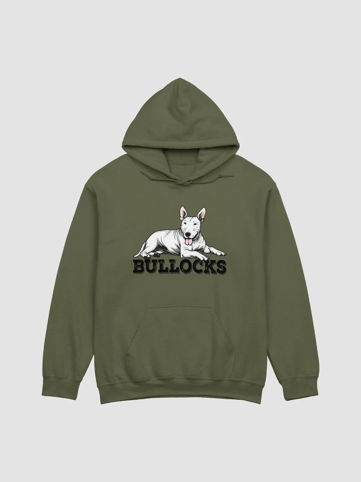 Bullocks Hooded Sweatshirt of a Bull Terrier | Funny Hoodie for Bull Terrier Paw-rents product image (1)