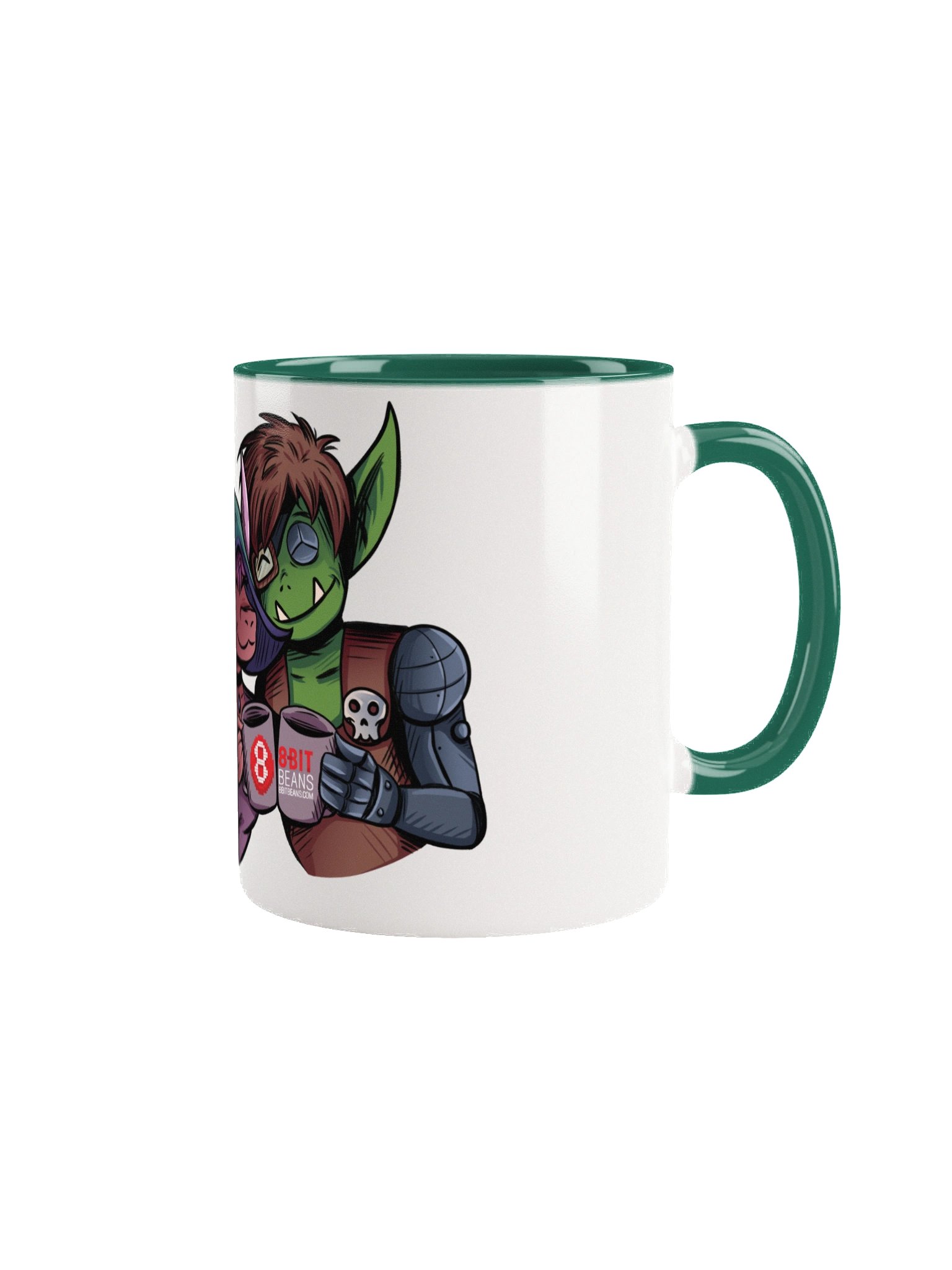 8-Bit Beans Ceramic Mug (Tweek Green) product image (1)