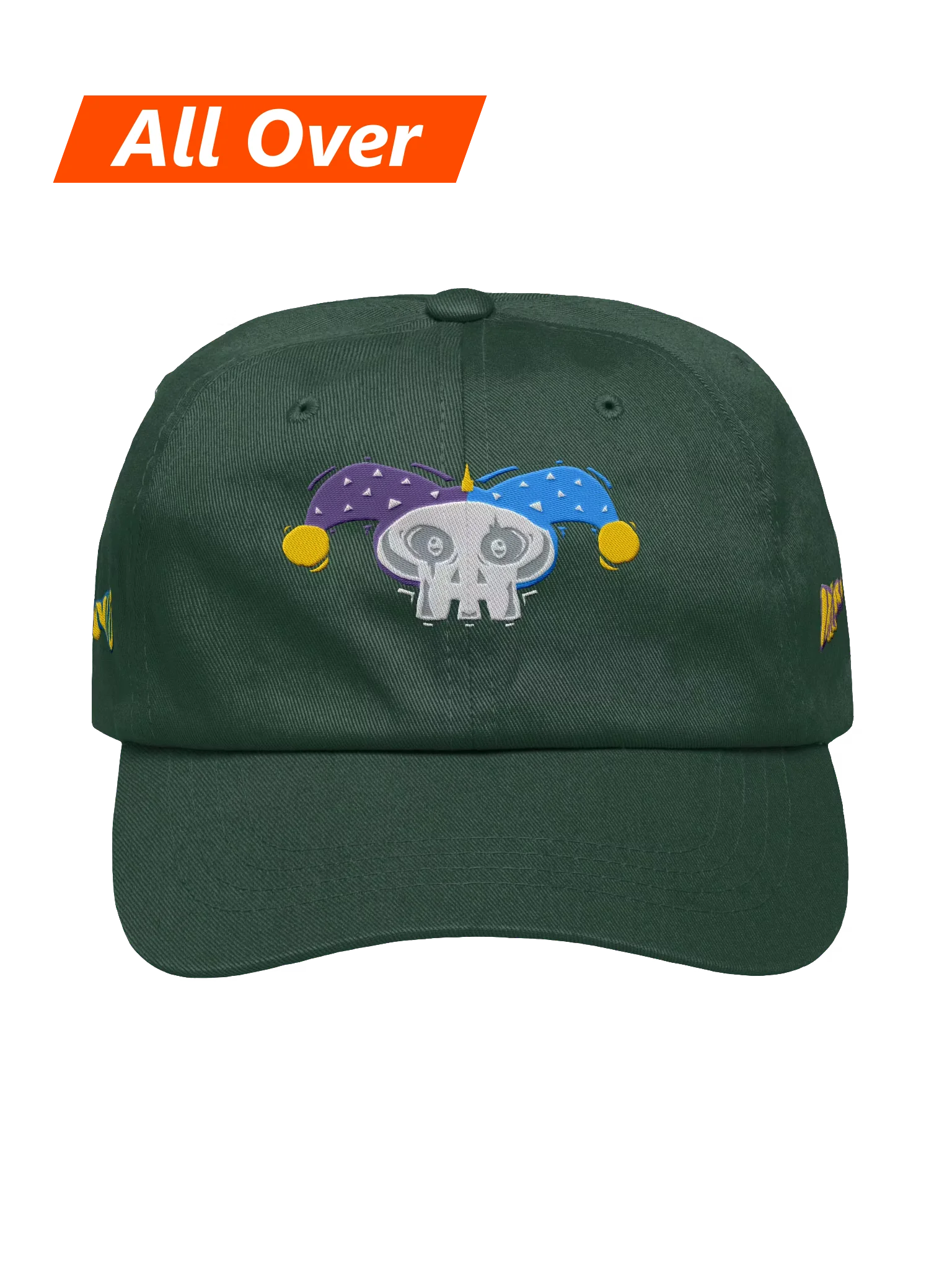 Blingo skull all over print hat product image (1)