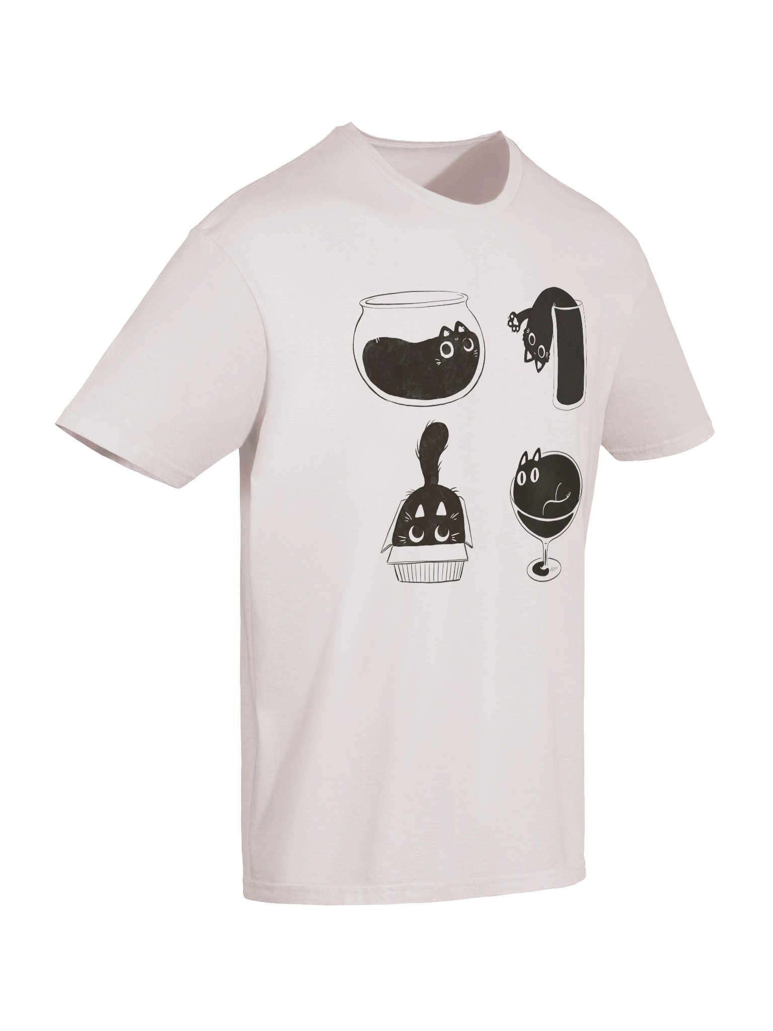 Cup & Bowl Cats T-Shirt product image (55)