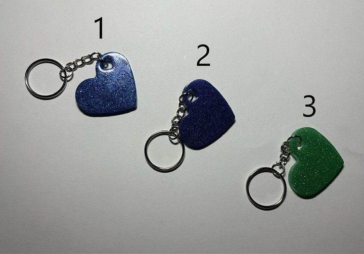 Handmade Resin Keychains – Choose Your Shape & Numbered Design product image (1)