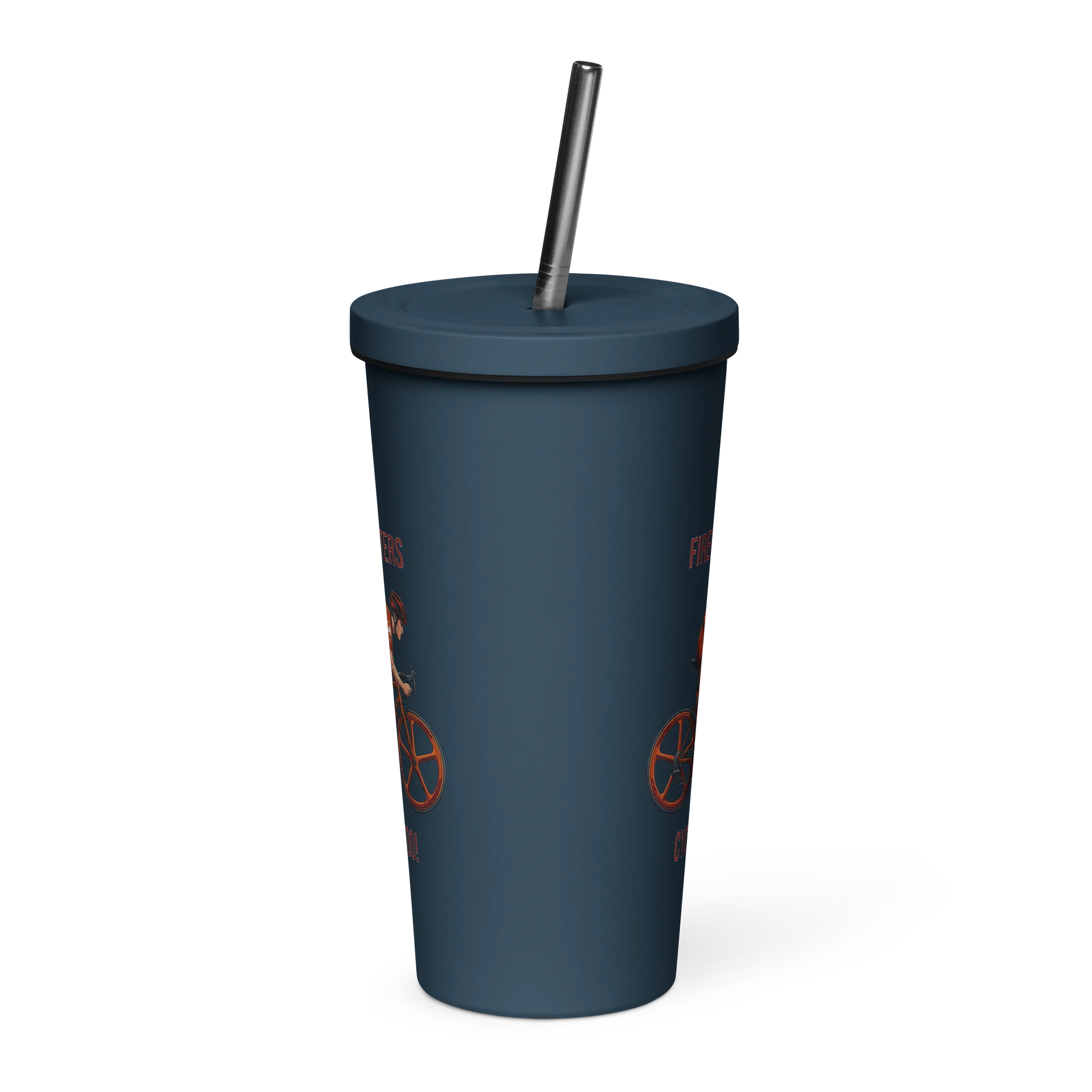 Firefighter Athlete Tumbler with Straw | Mens Cycling Edition product image (10)