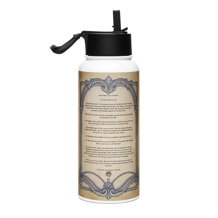 House Rules Stainless Steel Water Bottle product image (1)