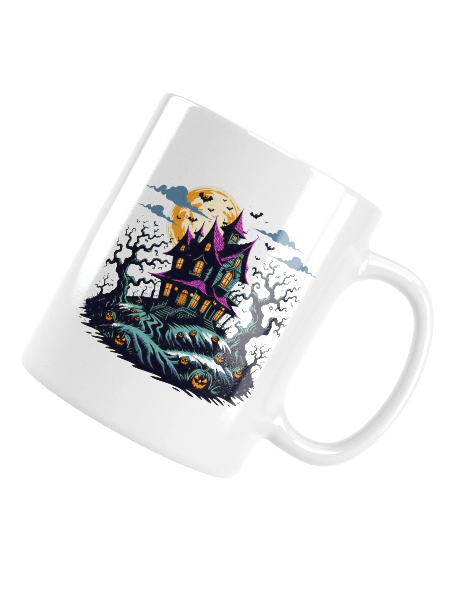 Haunted House Night Scene Coffee Mug product image (17)