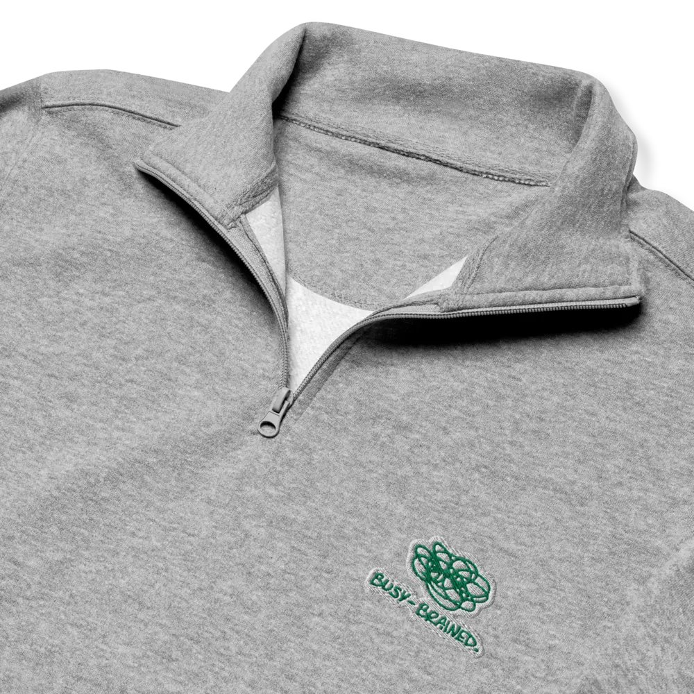 BUSY-BRAINED (kelly bubble design) embroidered quarter zip product image (6)