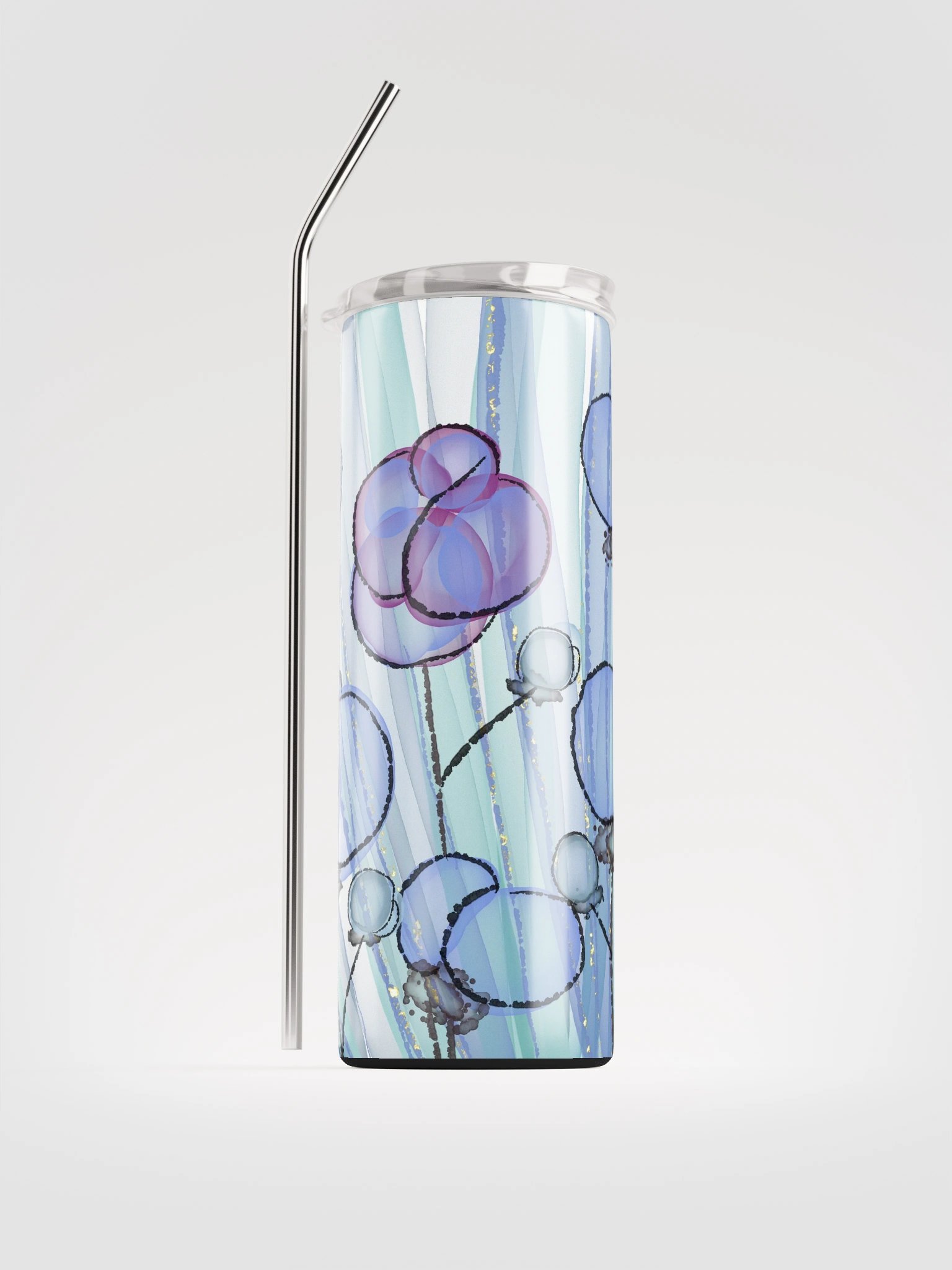 Dreamy Cotton Petals Stainless Steel Tumbler product image (2)