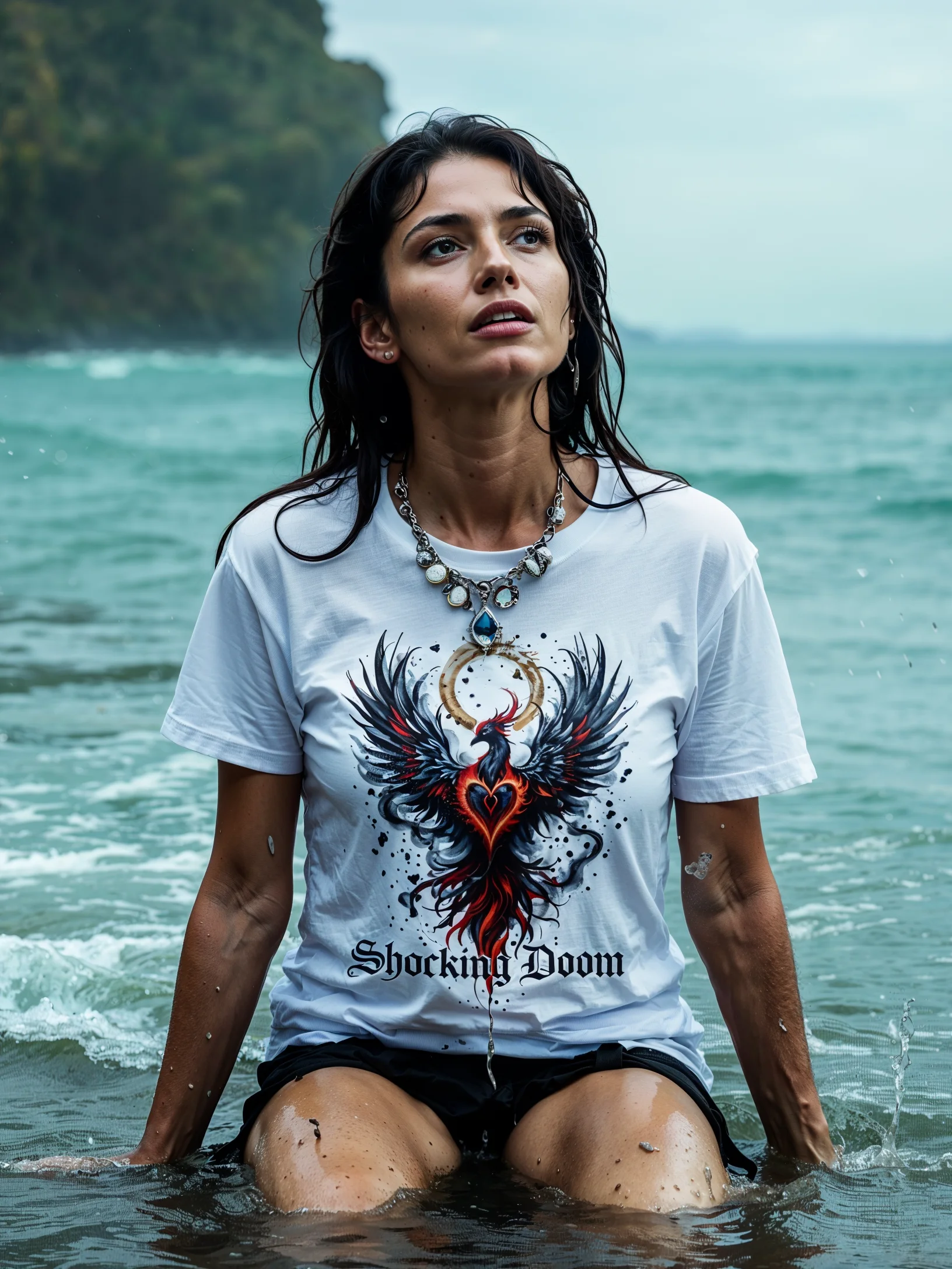 Heart of the Phoenix | Graphic T-Shirt | Mythical Graphic Tee | Soft Cotton Shirt product image (9)