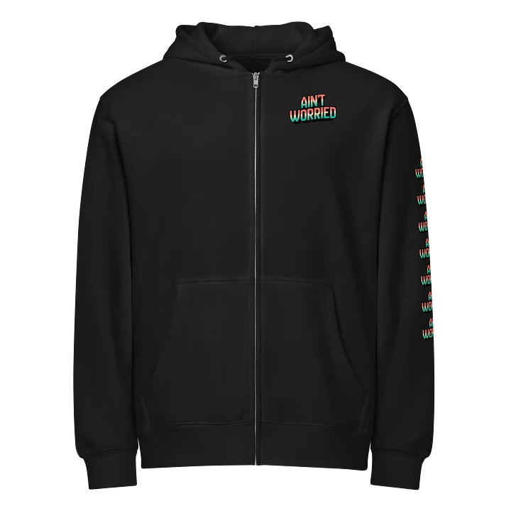 Ain't Worried (Yah Got My Back) - Premium Full Zip Hoodie product image (7)