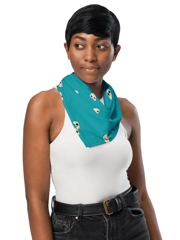 Skully Bandana (blue-green) product image (7)