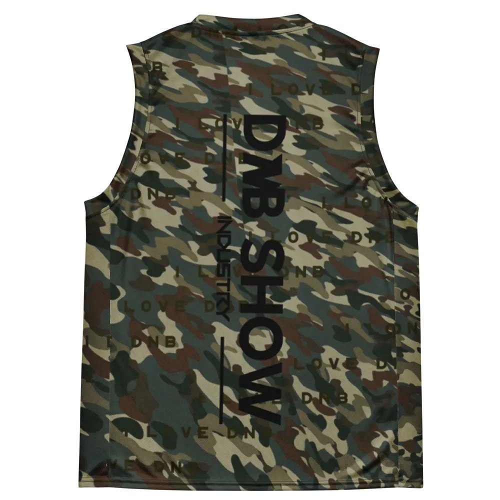I Love DNB Camo Basketball Jersey product image (4)