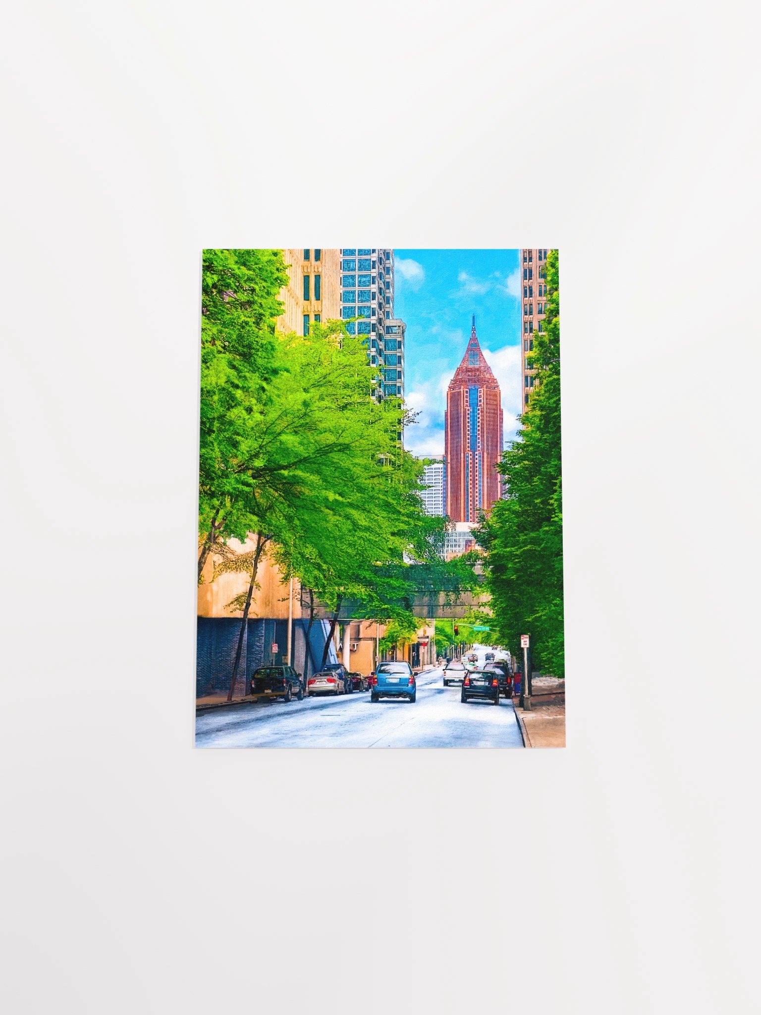 Atlanta Skyscrapers – Bank of America Plaza Studio Art Print product image (31)