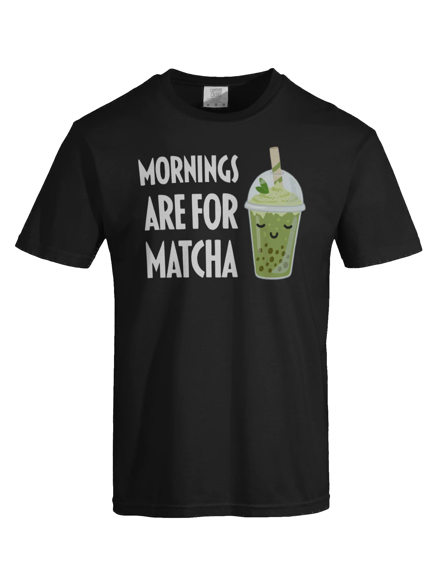 Matcha Bubble Tea Bliss Cartoon T-Shirt product image (73)