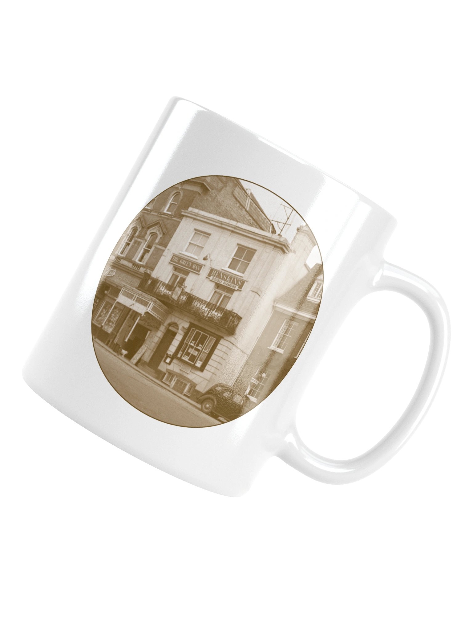 White Mug - Green Man product image (5)