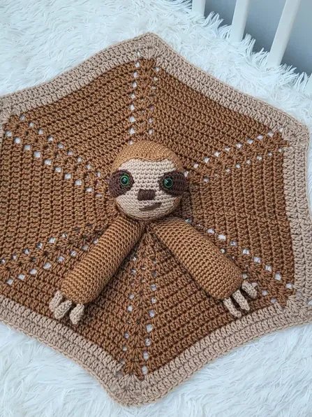 Smooch Sloth Lovey Crochet Pattern, Baby Comforter PDF Pattern - Crafting Happiness product image (10)