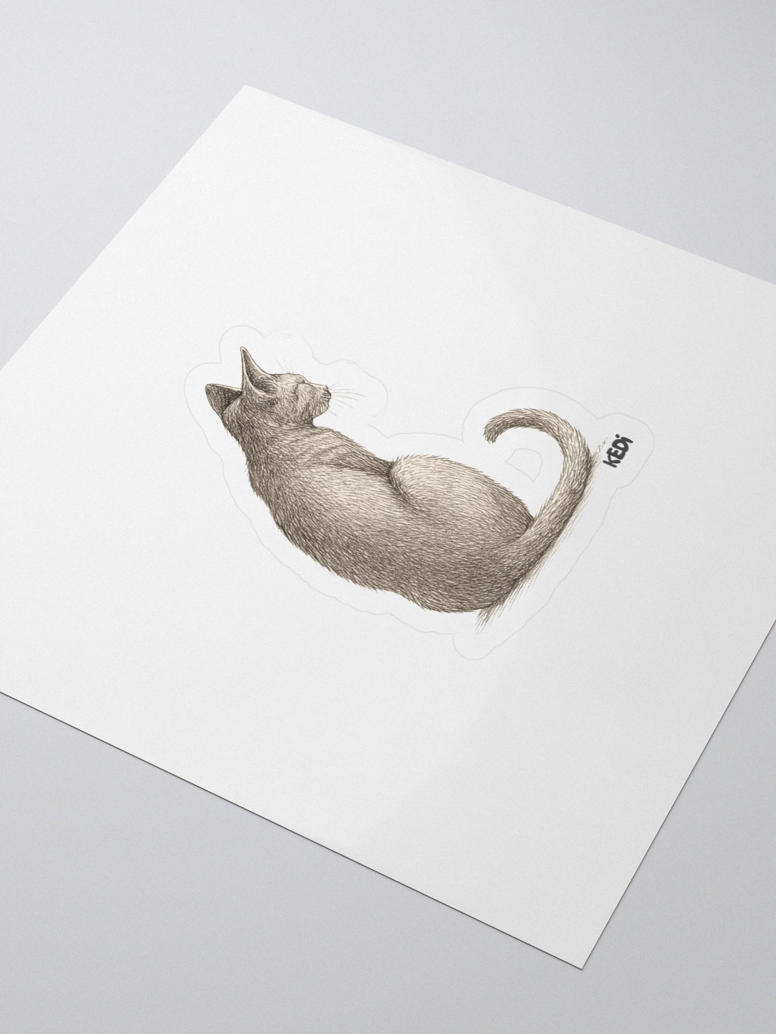 Whiskered Guardian Kiss Cut Stickers product image (3)