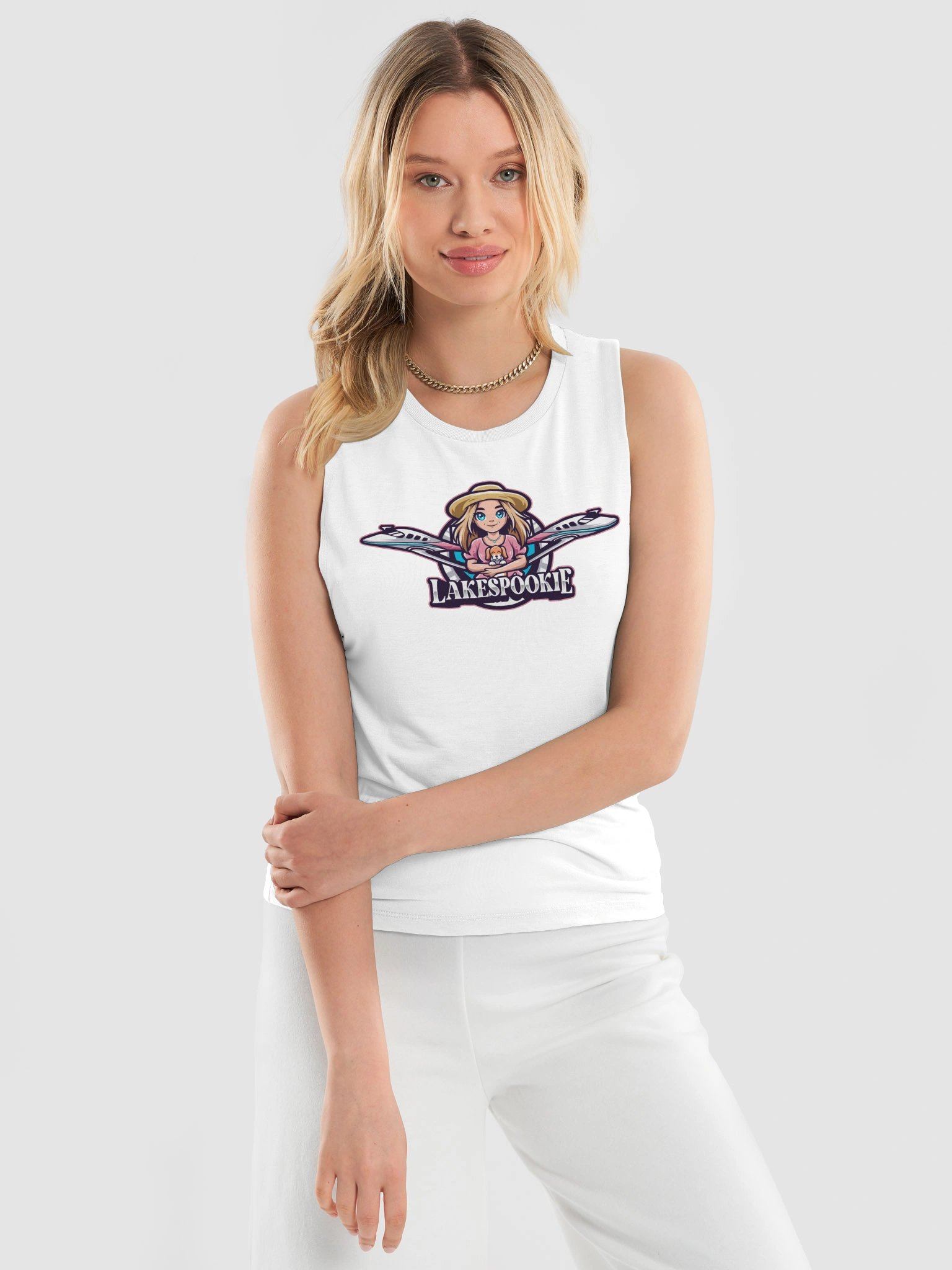 Lakespookie Classic Logo Women's Flowy Muscle Tank product image (3)