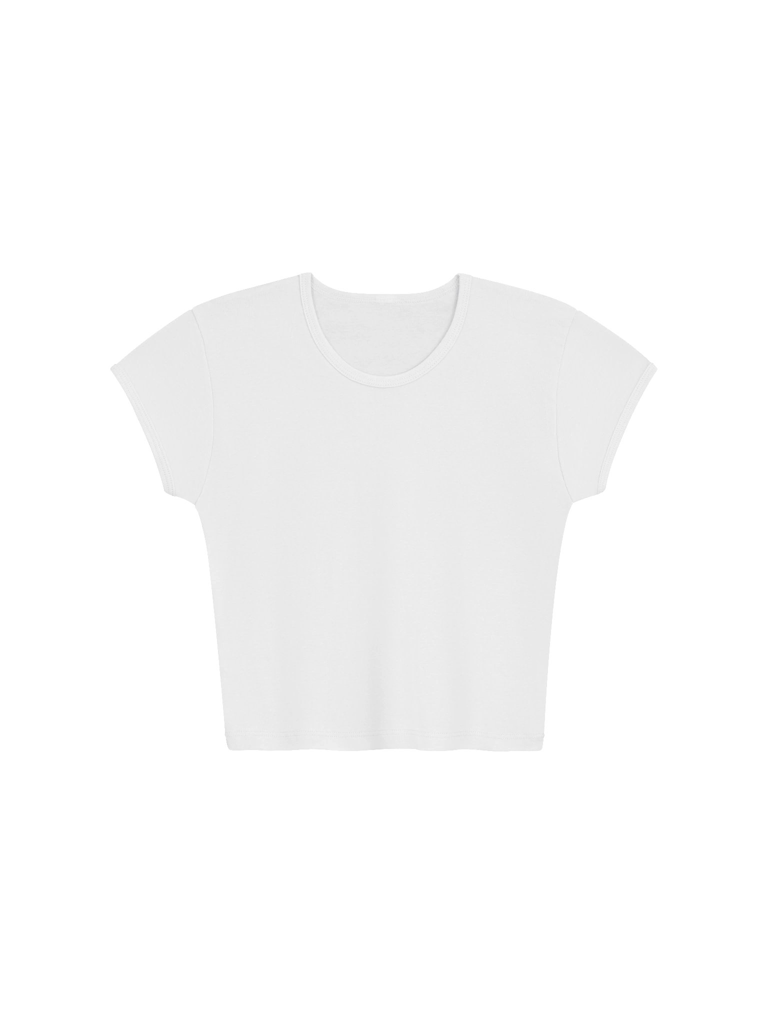 Bosquex - Womens Ribbed Baby Tee Crop Top product image (3)