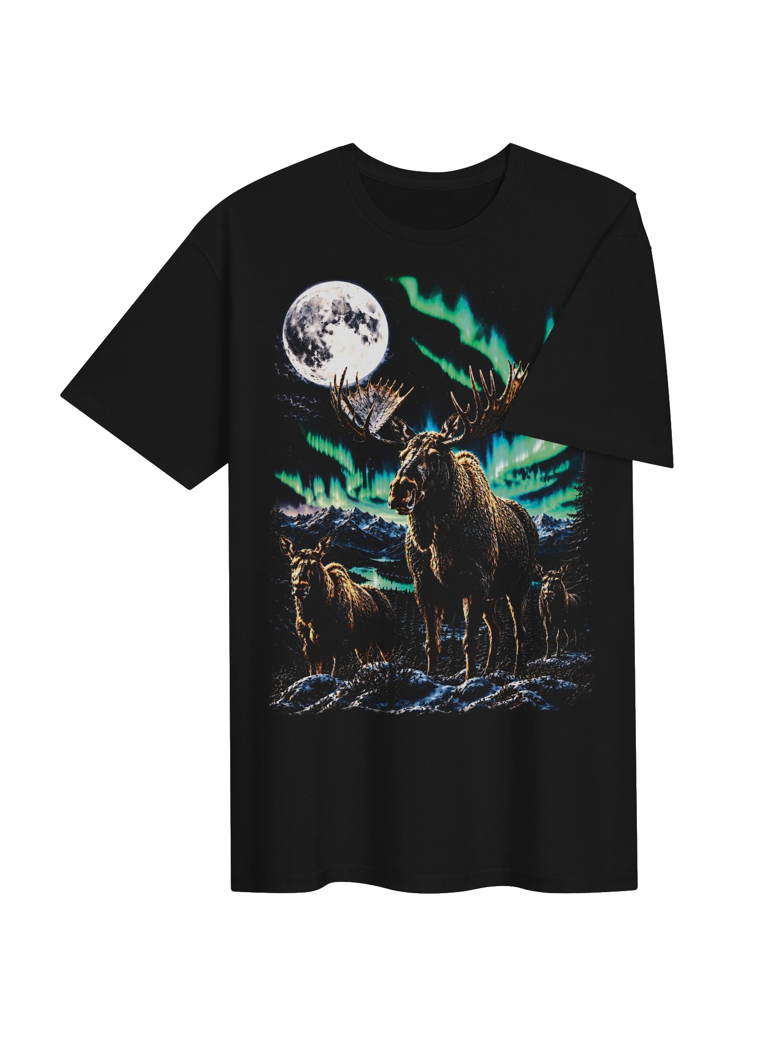 Bull Moose Howling Moon Tshirt | Legendary Wildlife Shirt product image (3)
