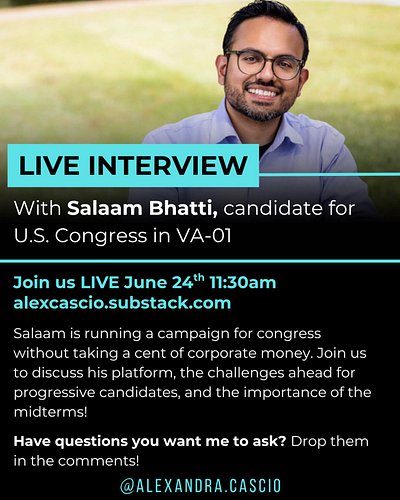 Stay tuned for my live interview with @salaambhattiva !

#politics #news