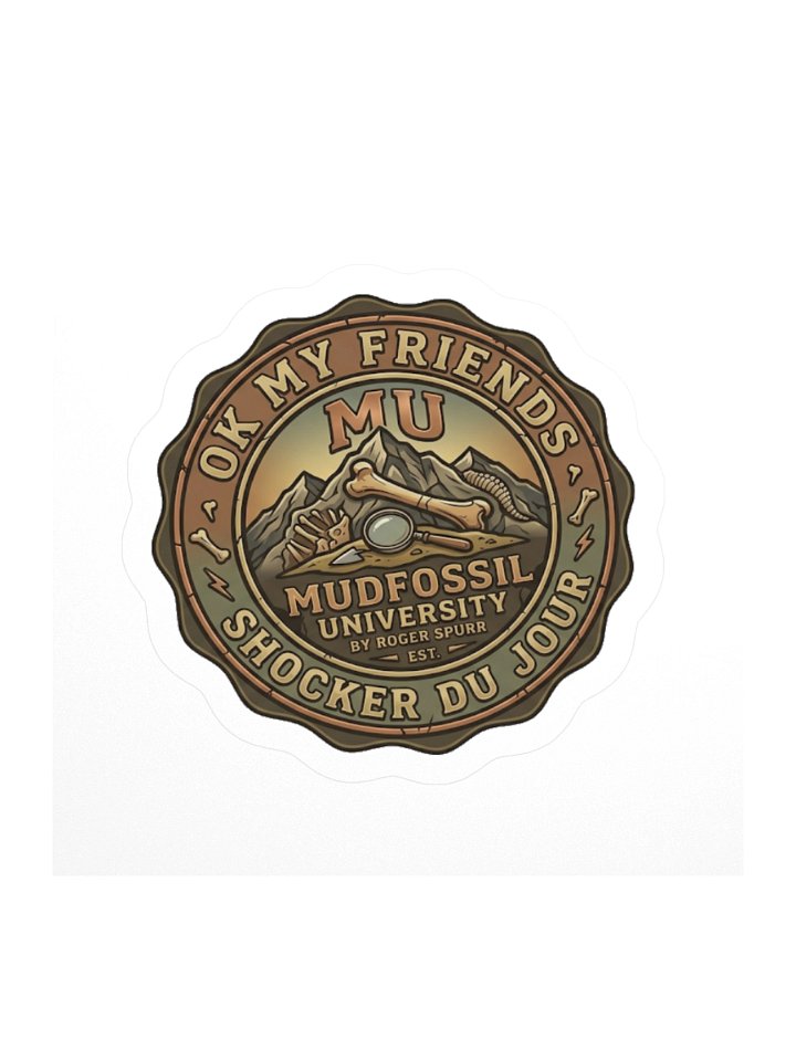 Mud Fossil Kiss Cut Sticker product image (1)