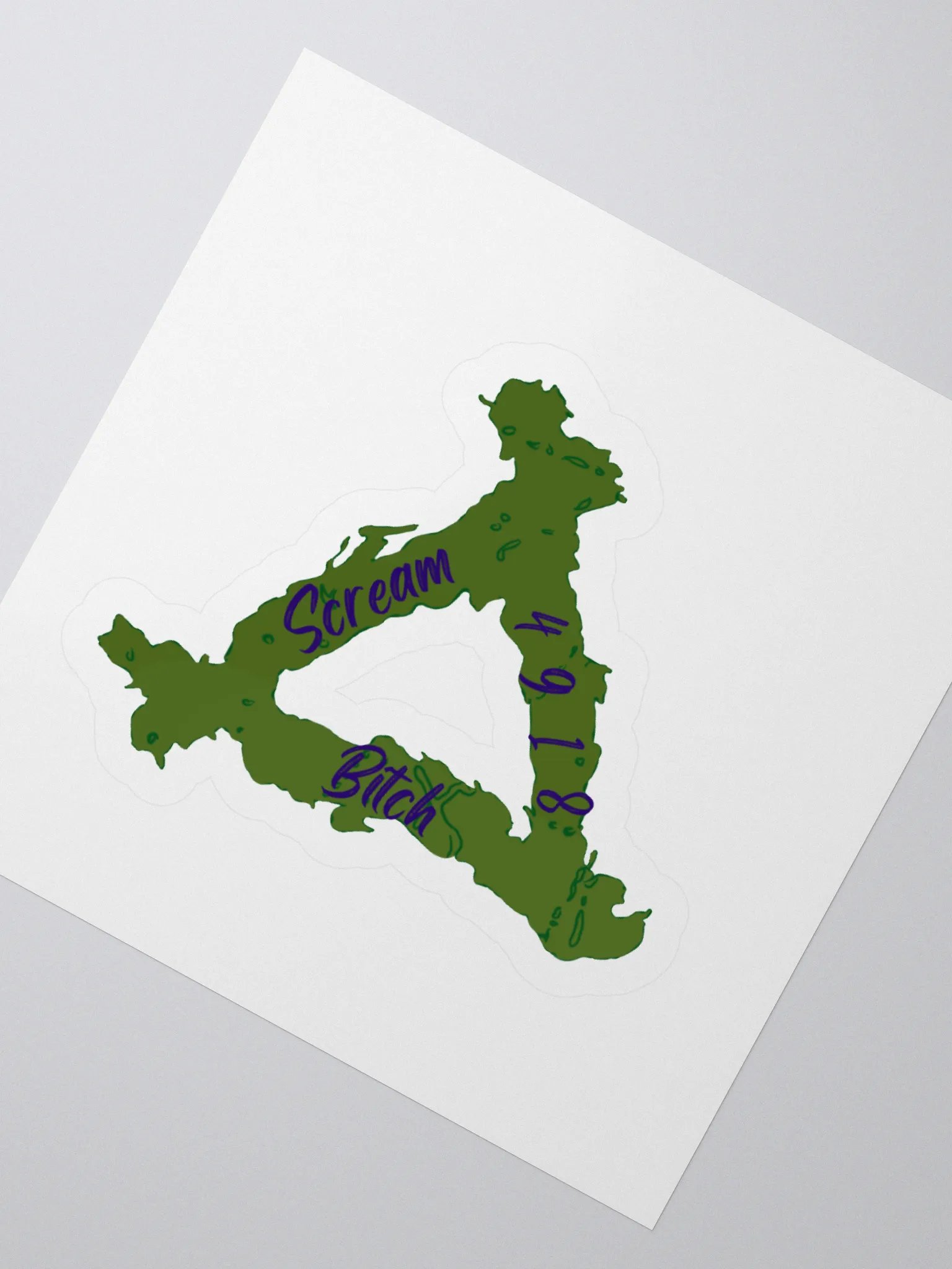 Scream4918 Logo Sticker Hag Trap product image (2)