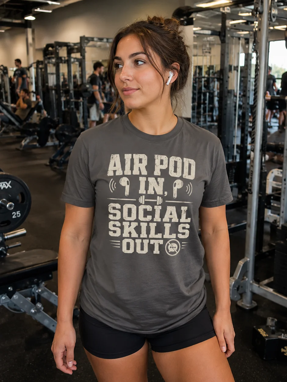 Air Pod In, Social Skills Out Tee product image (7)