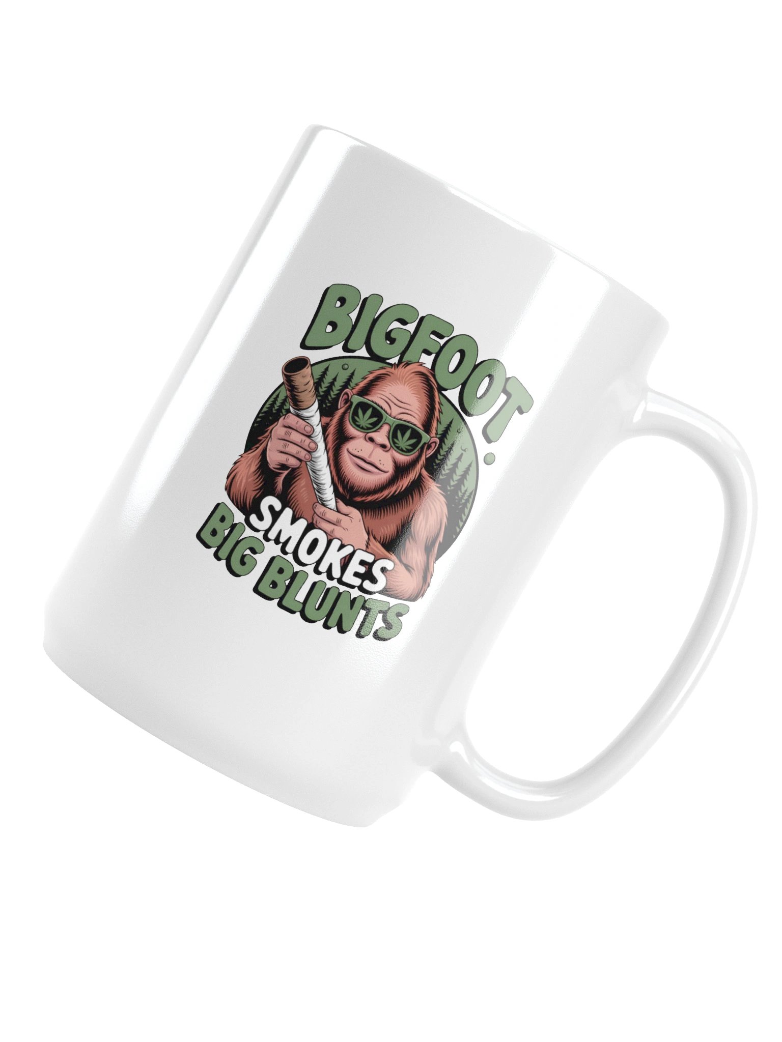 Cannabis - Bigfoot Smokes Big Blunts - Design | 15oz Coffee Mug product image (5)
