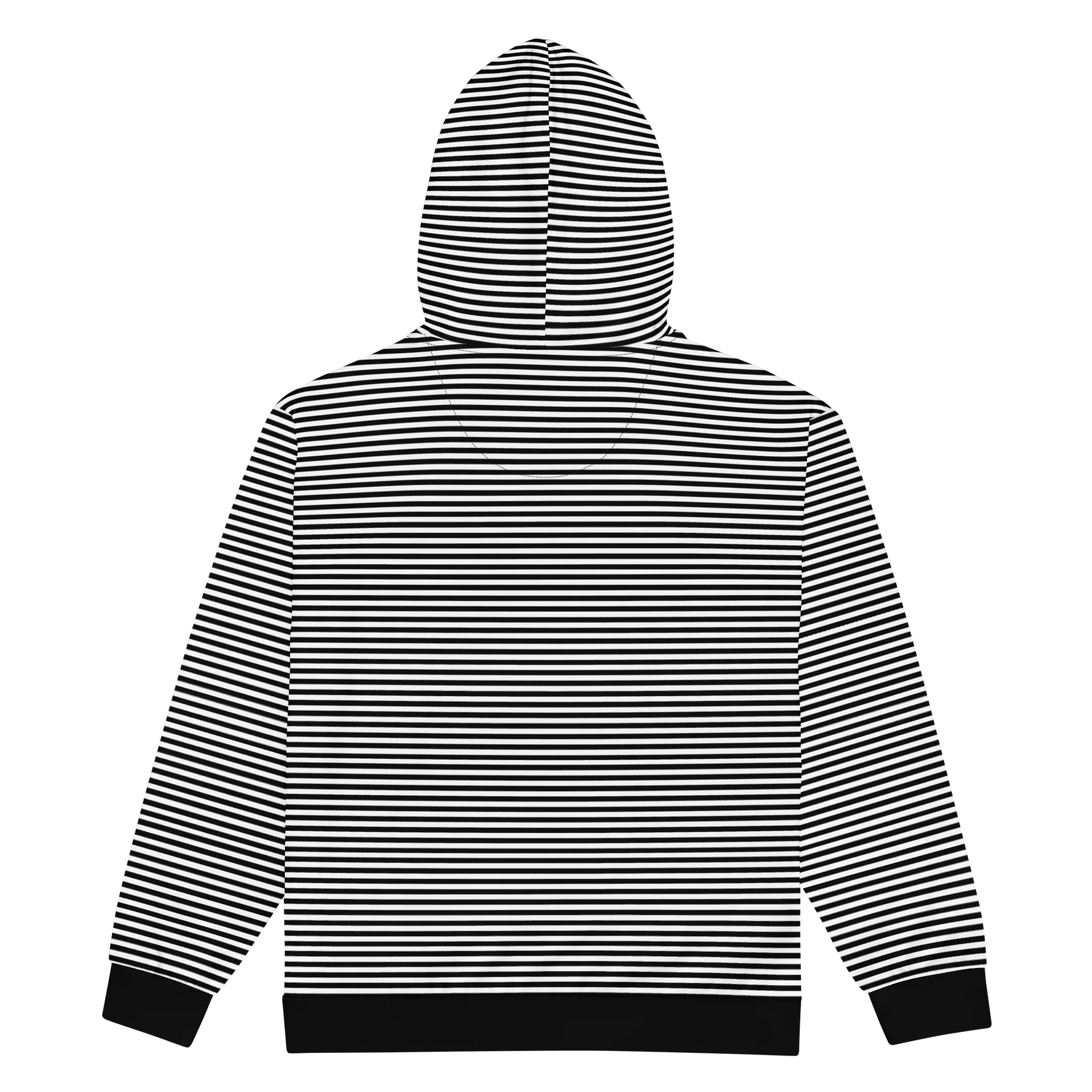 Blaque and White Redline Kat Skull Stripped Hoodie product image (2)
