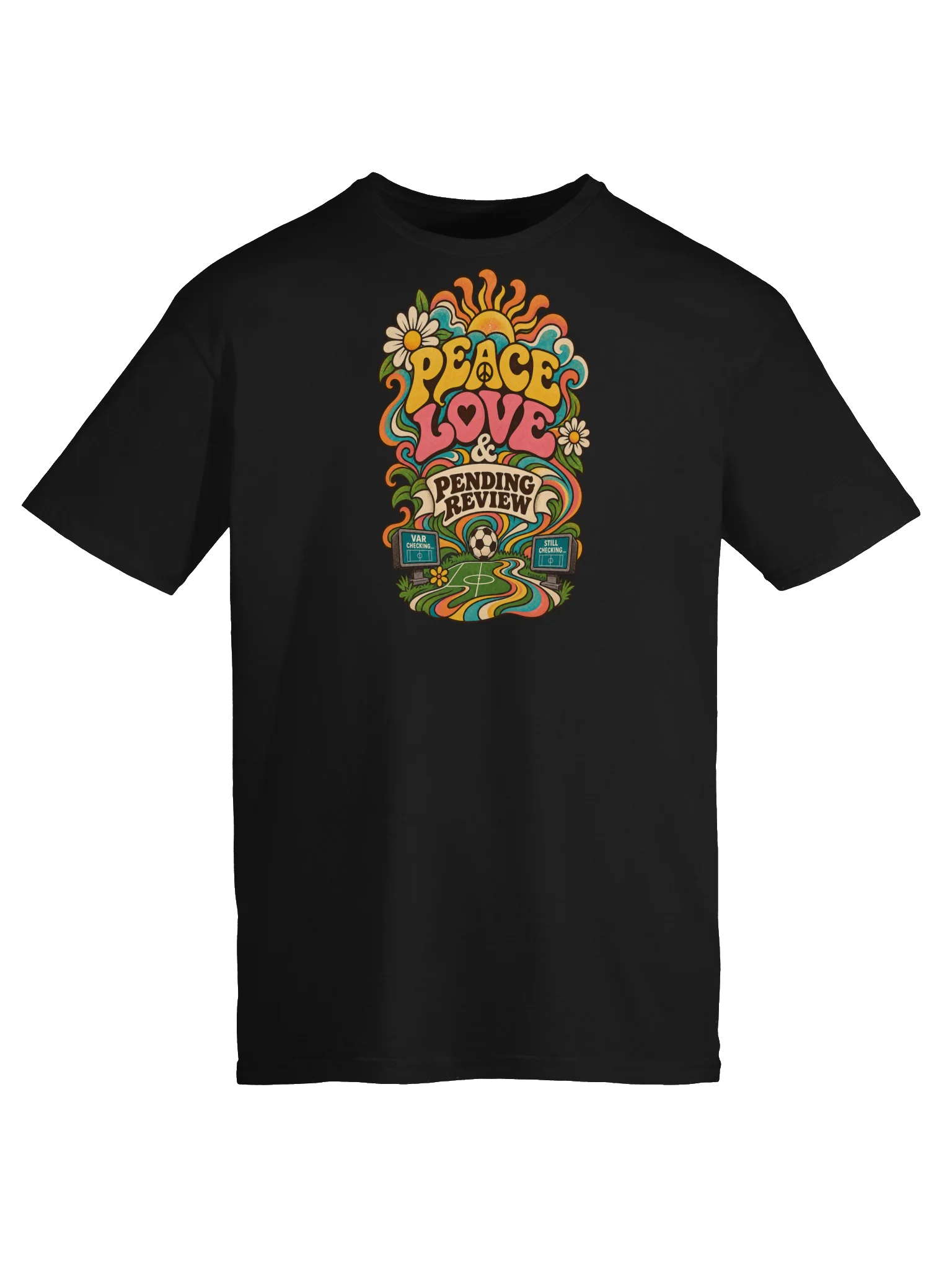Peace, Love and Pending Review VAR Soccer Tee product image (5)