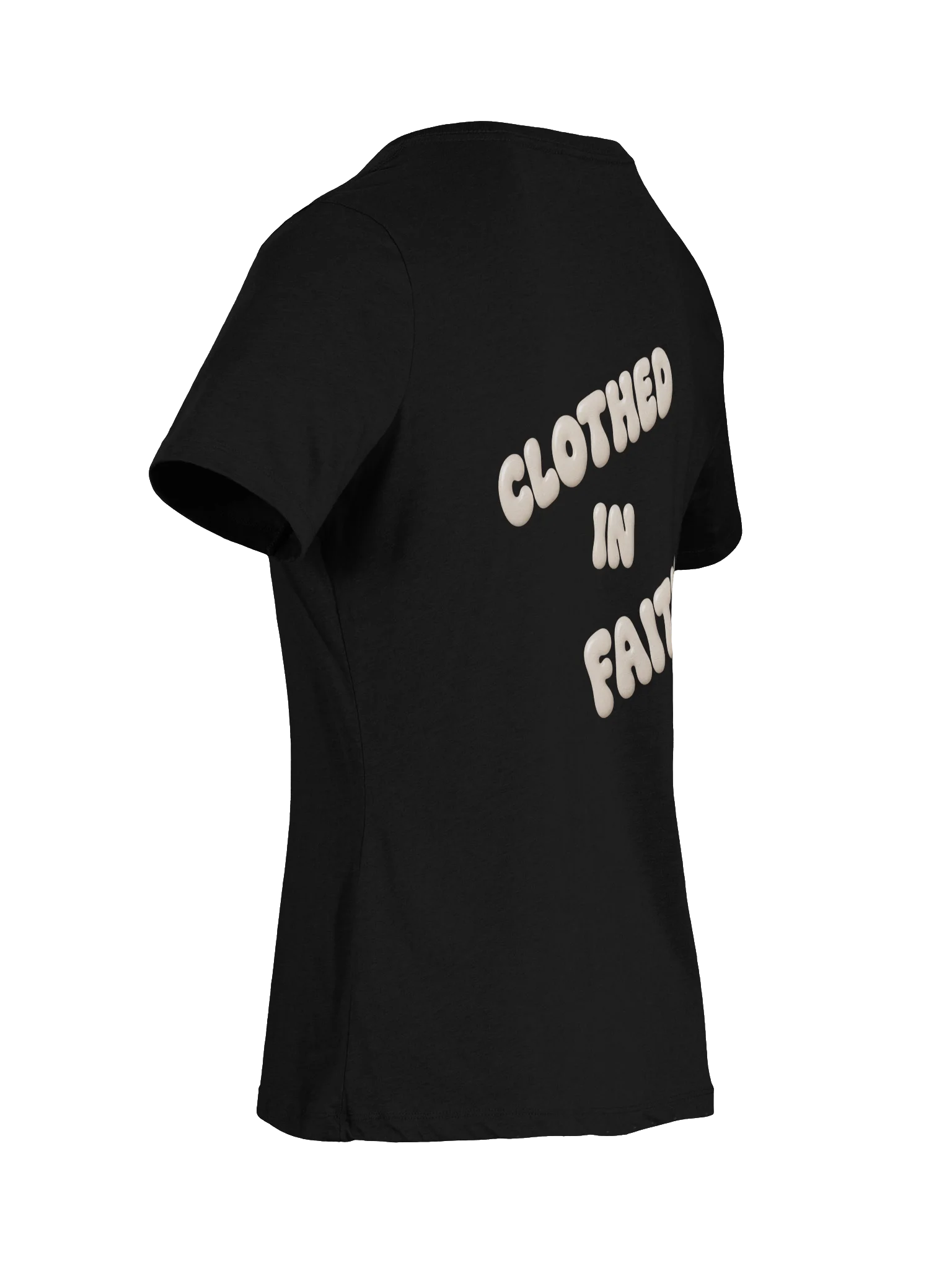 VIP Victory in Prayer Relaxed Clothed in Faith Womens V-Neck Tee product image (8)