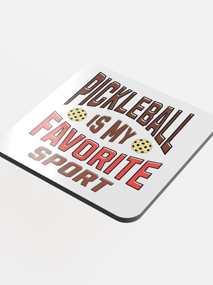 Pickleball Is My Favorite Sport Passion Cork Coaster product image (1)