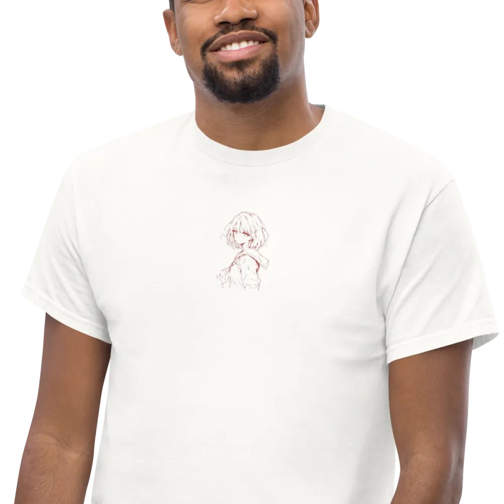 Minimalistic Anime Heavyweight Embroidered T-Shirt product image (6)