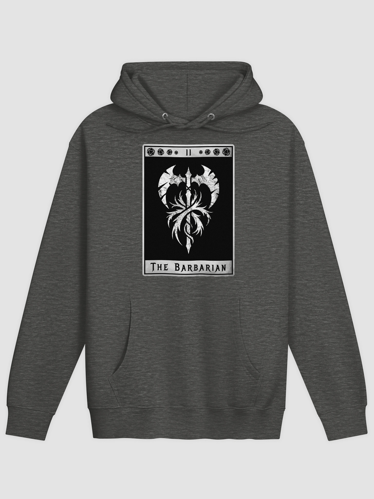 The Barbarian Hoodie – Grunge Tarot-Inspired Design | Emberosis