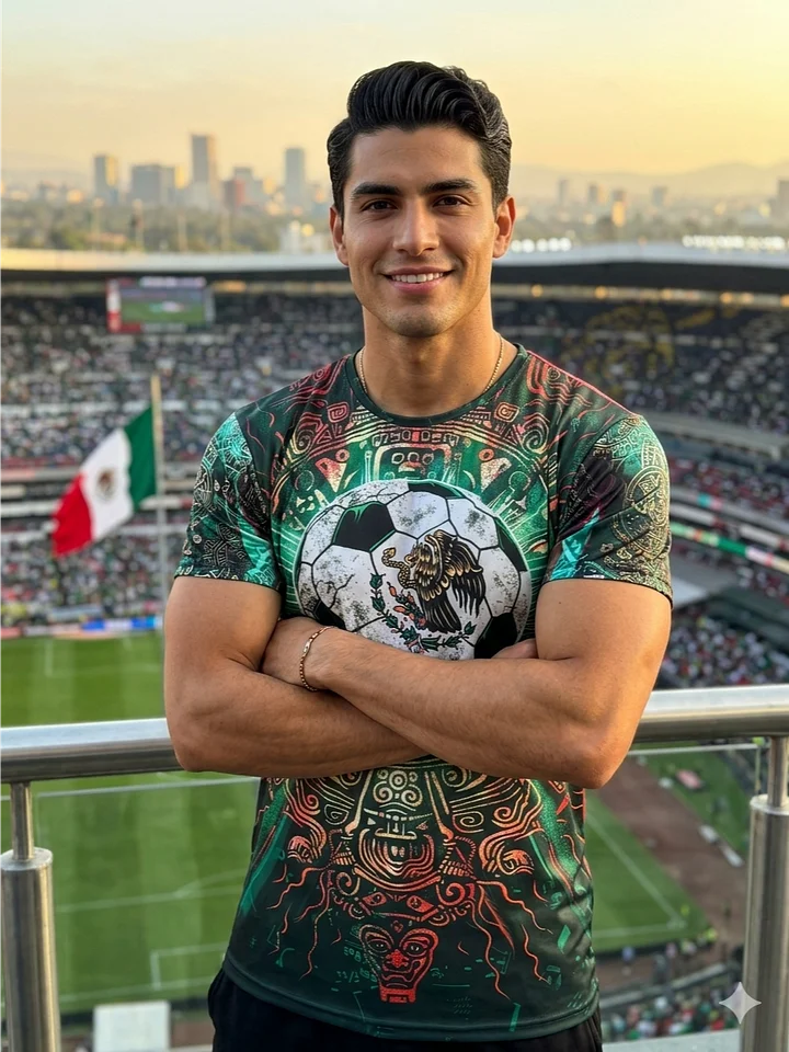 Mexico Mens Fantasy Football Shirt | Camiseta de fútbol de fantasía para hombre de México product image (1)