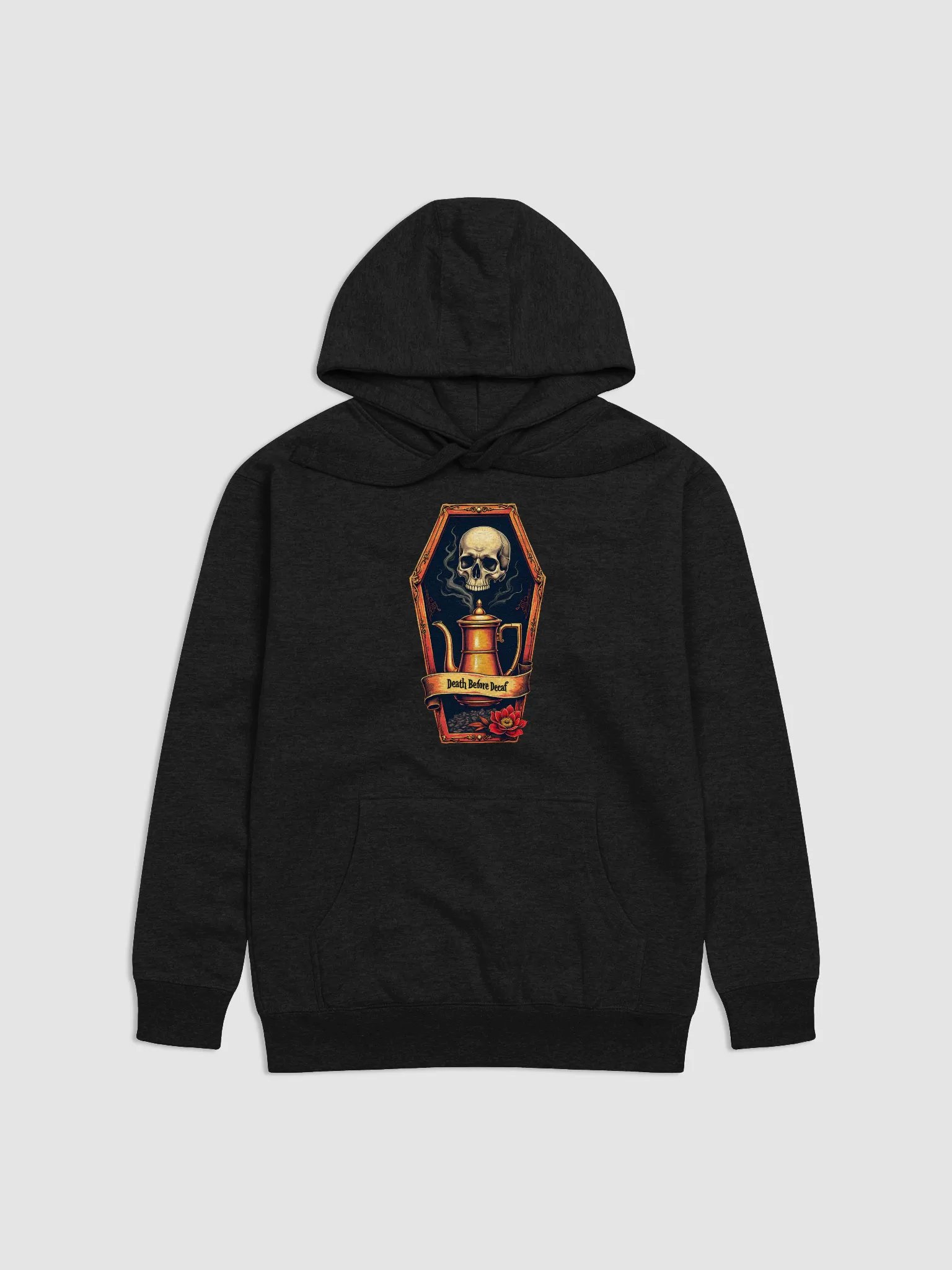 Gothic Death Before Decaf Hoodie product image (1)