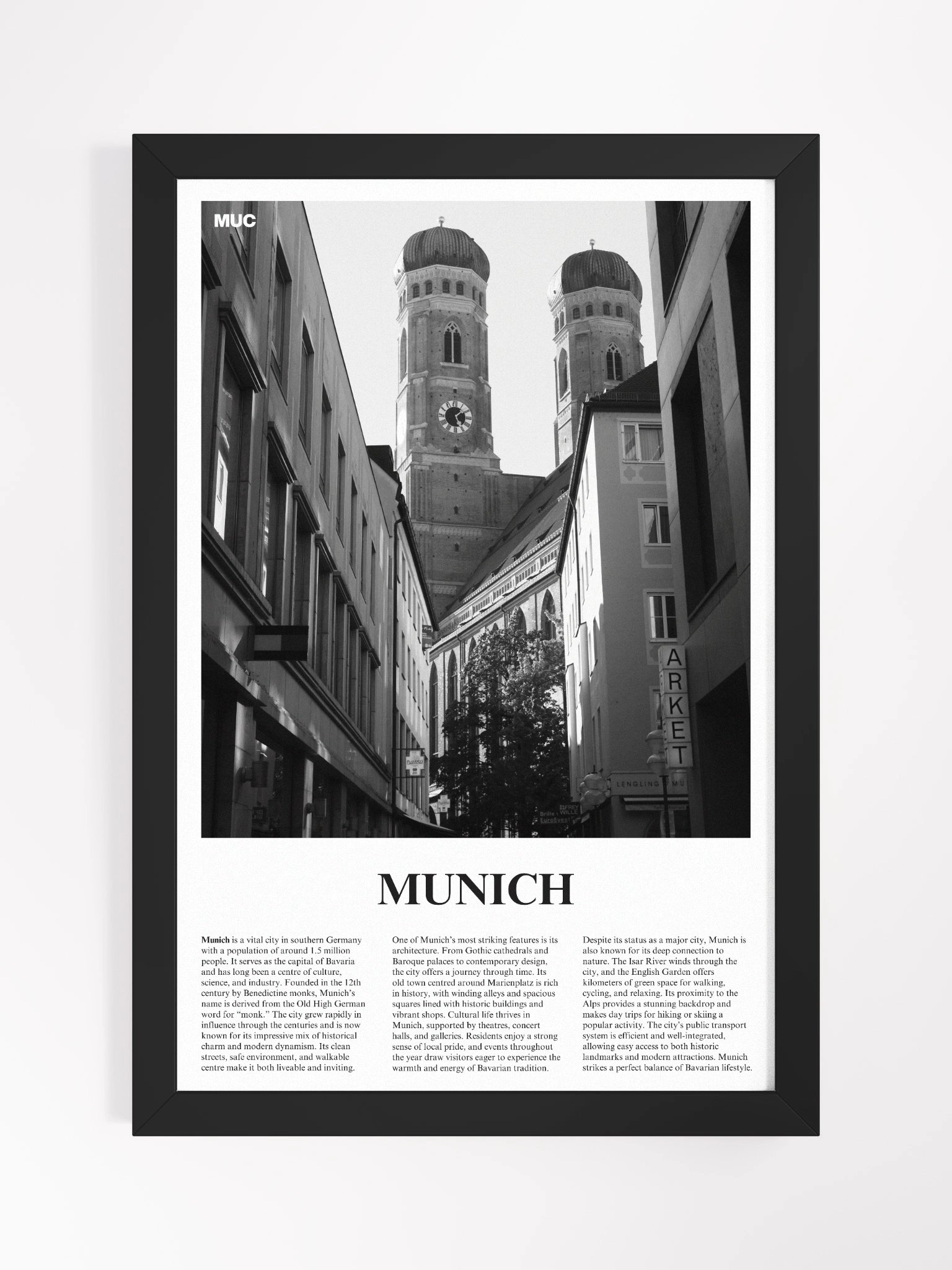 Munich 02 Newspaper Poster | Framed product image (5)