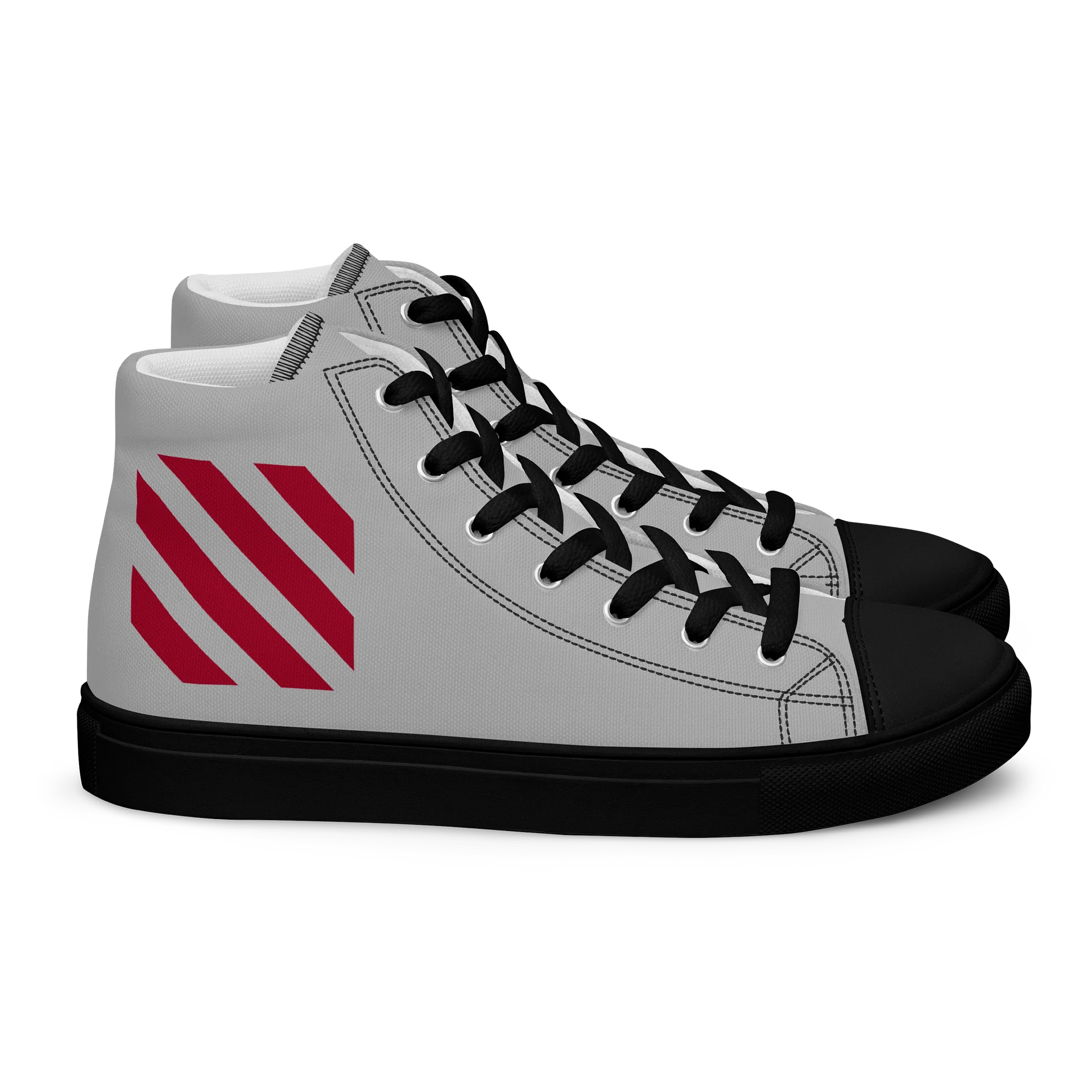 Retro Vibes High Top Canvas Shoes product image (2)