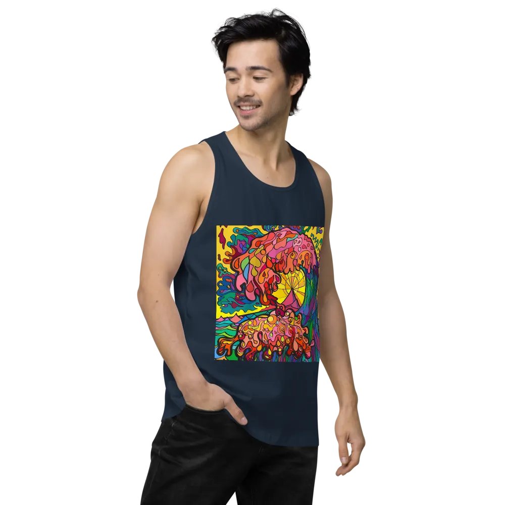Vibrant Swirls Men's Tank Top - Ocean Wave product image (52)