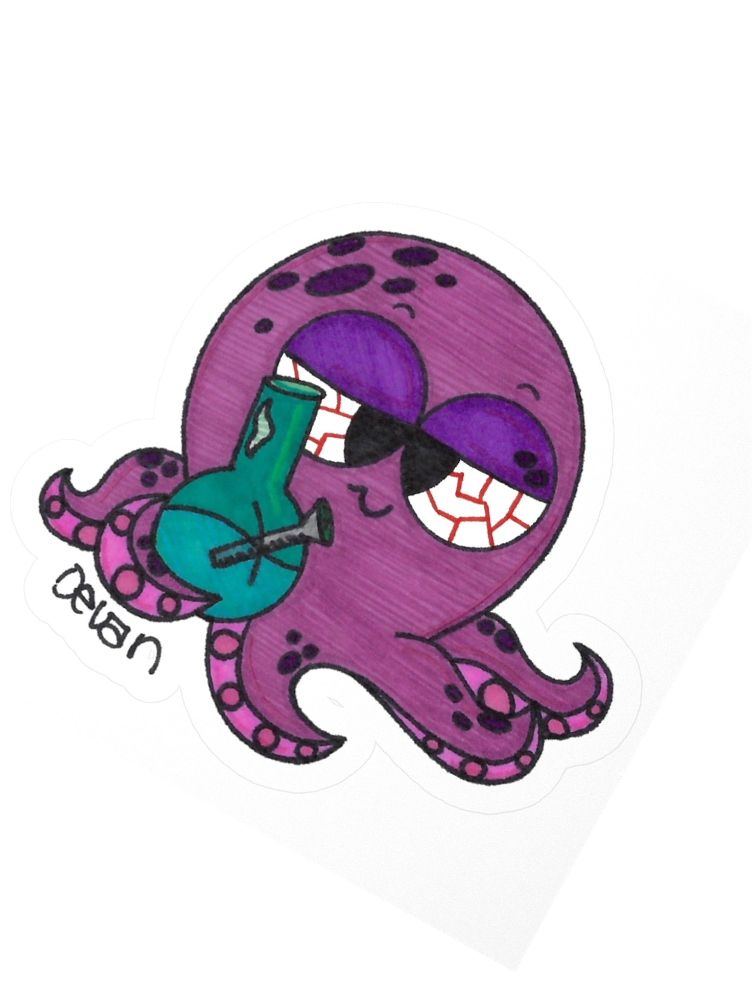 Stoner Octopus Sticker product image (2)