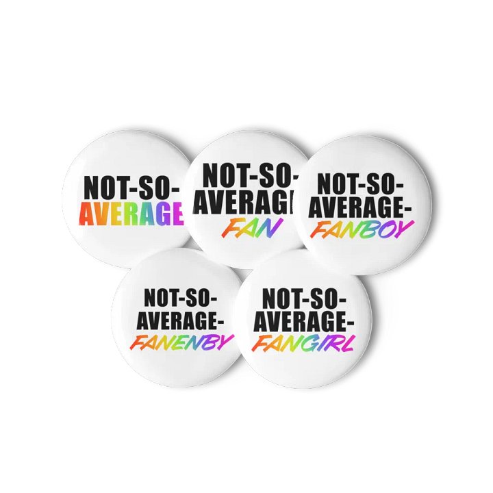 Not-So-Average-Fan Pins product image (1)