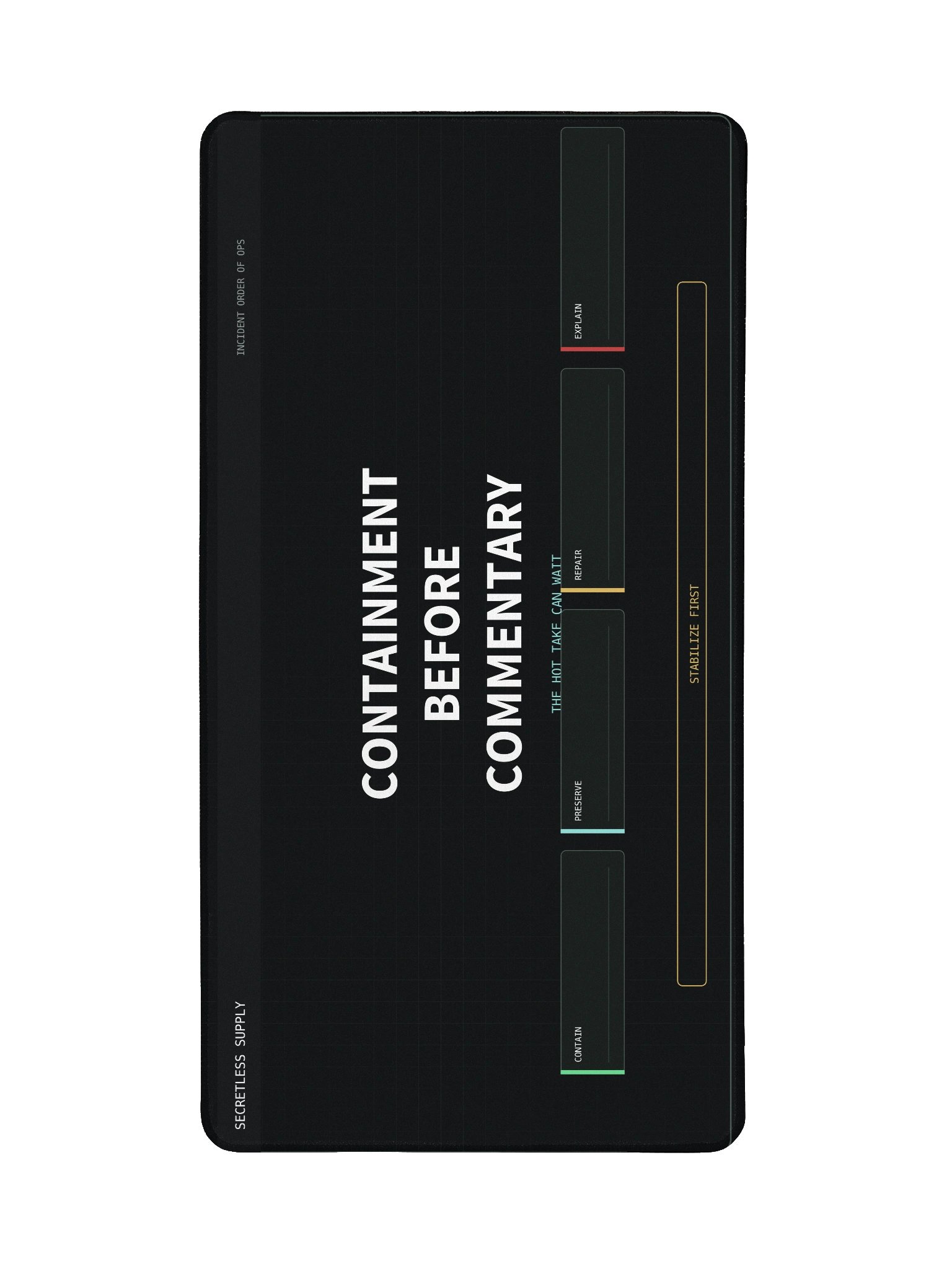 Containment Before Commentary Desk Mat product image (2)