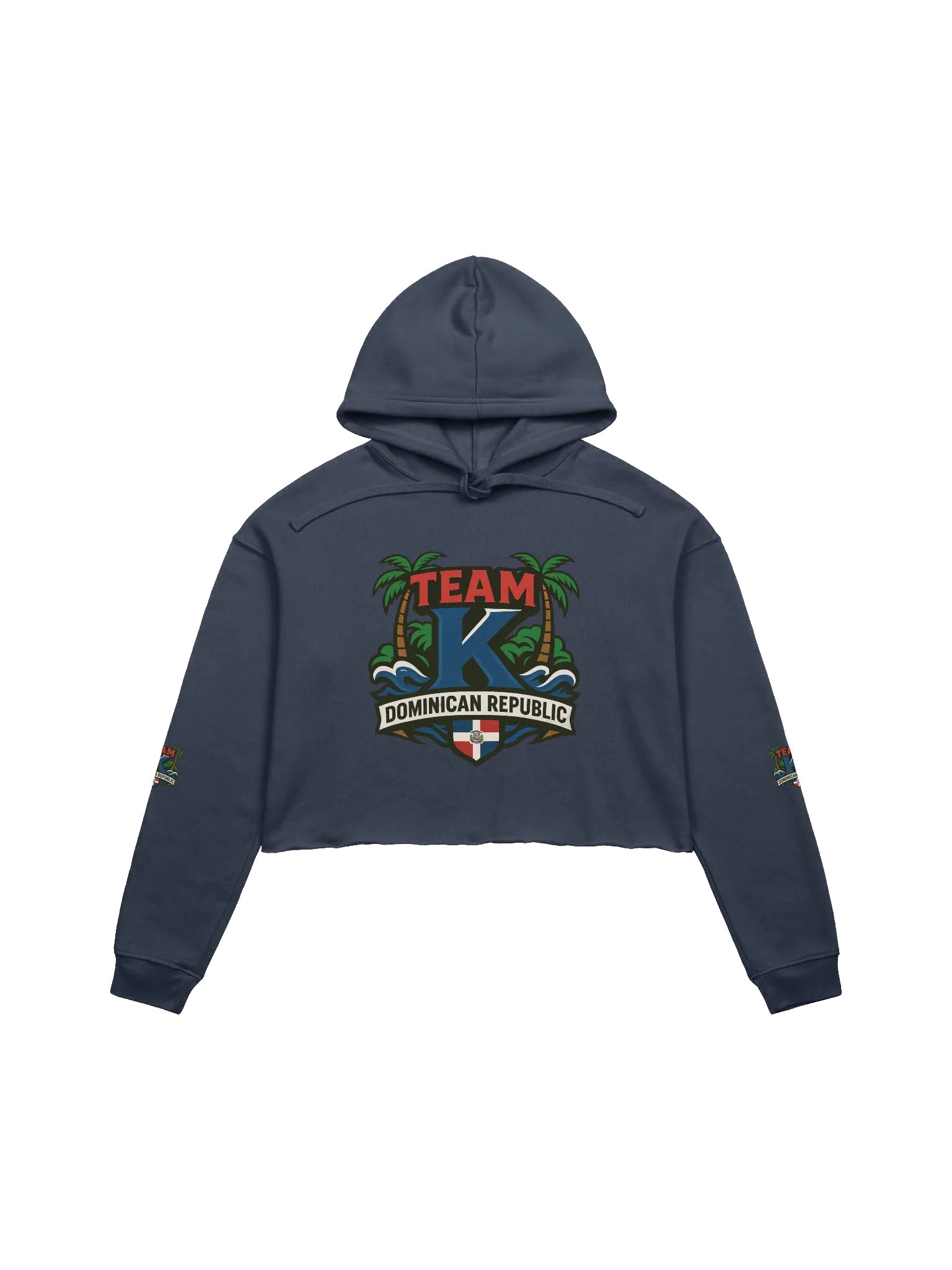 TEAM K Dominican Republic Crop Hoodie product image (1)