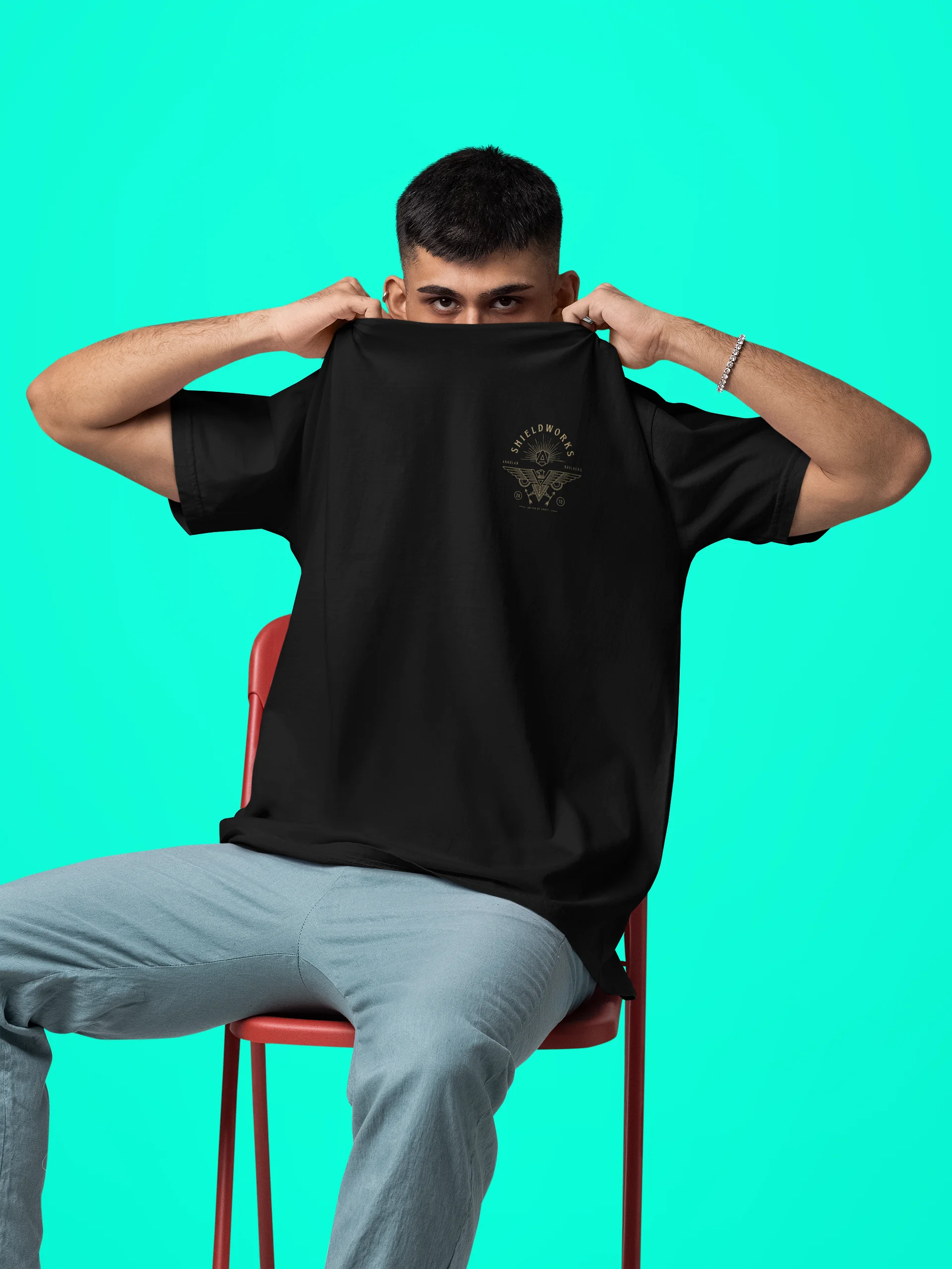 Shieldworks Angular Builders Local #201 “United by Craft” Heavyweight Tee product image (4)