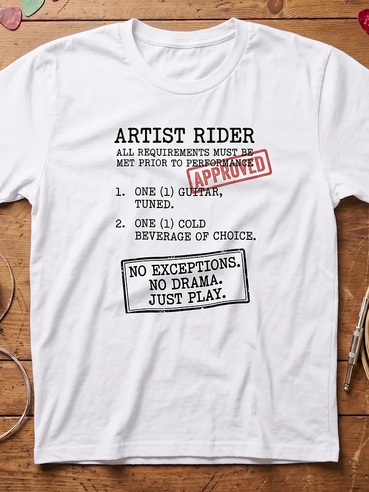 Artist Rider - Guitar T-Shirt | Funny Guitar T-Shirts product image (1)