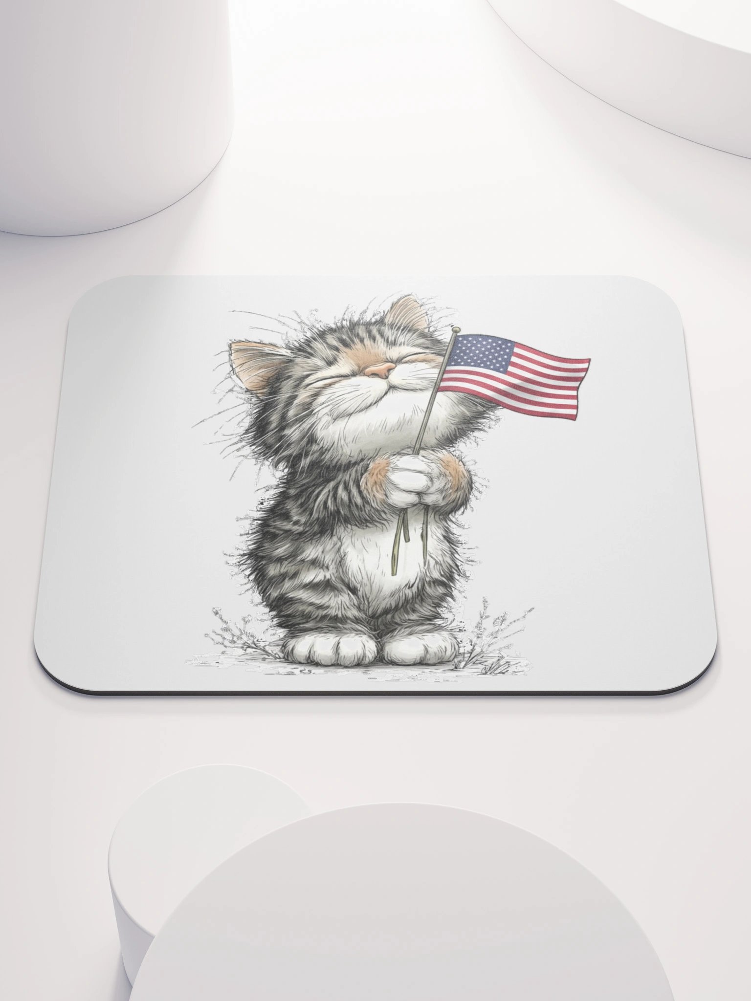 Patriotic Kitten Mousepad product image (1)
